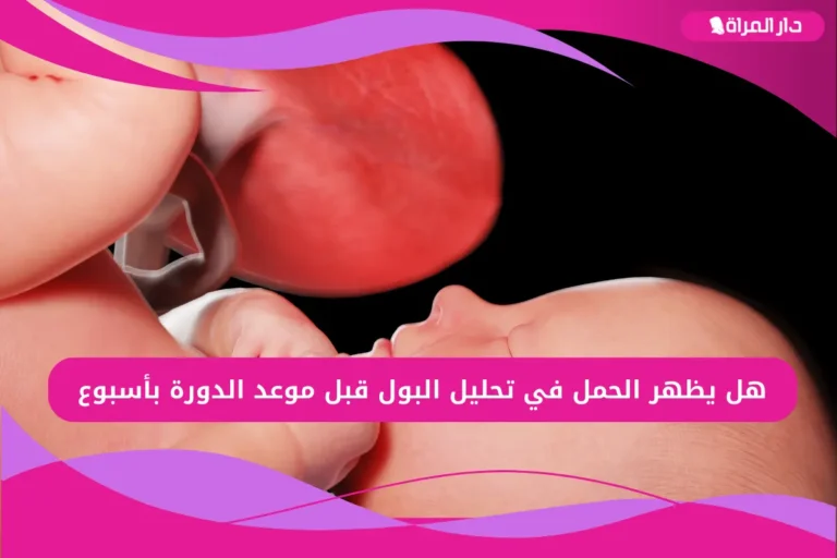 هل يظهر الحمل في تحليل البول قبل موعد الدورة بأسبوع