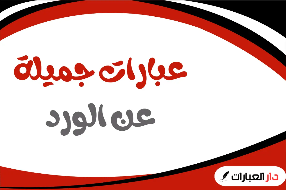 عبارات جميلة عن الورد